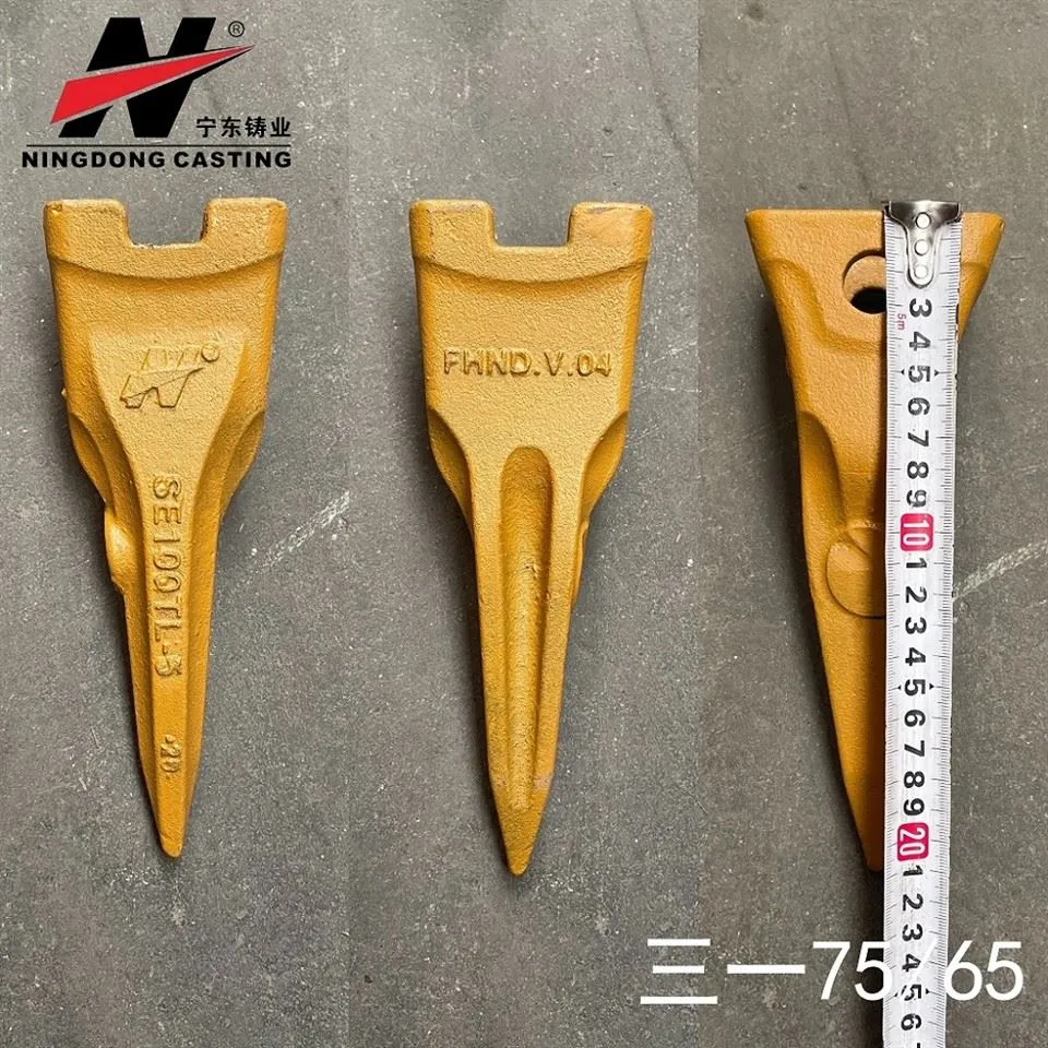 SE100TL Sany पार्ट्स खुदाई बाल्टी पहनने के दांत